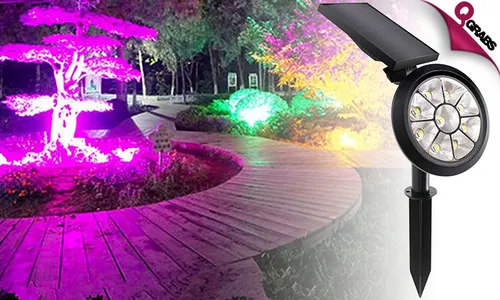 LED Solar Powered Lawn Spotlight!